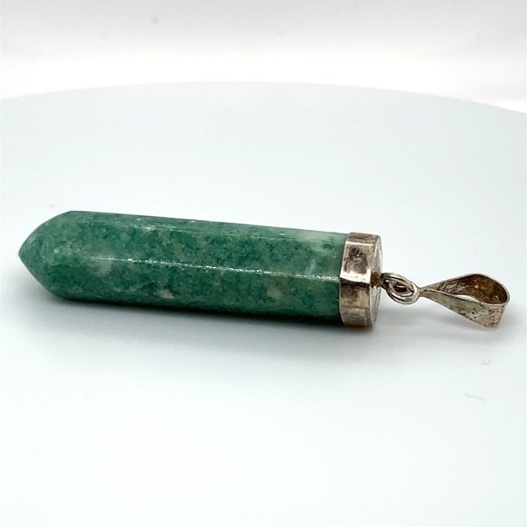 Amazonite 44.20ct Solid 925 Sterling Silver Pendant - Picture 3 of 6